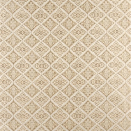 54 In. Wide Ivory Embroidered- Diamond Brocade- Upholstery And Window Treatments Fabric